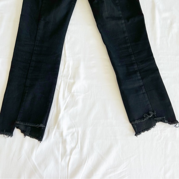 Siwy Women’s High Waist Slim Straight Flare Jeans Cropped Asymmetrical Hem - Picture 7 of 12